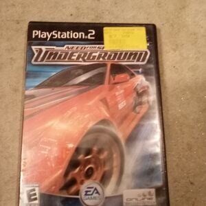 Need for Speed: Underground for PlayStation 2 - Orange and Black